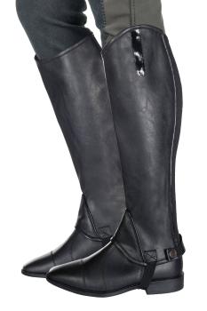 Imperial  Glattlderchaps weich schwarz